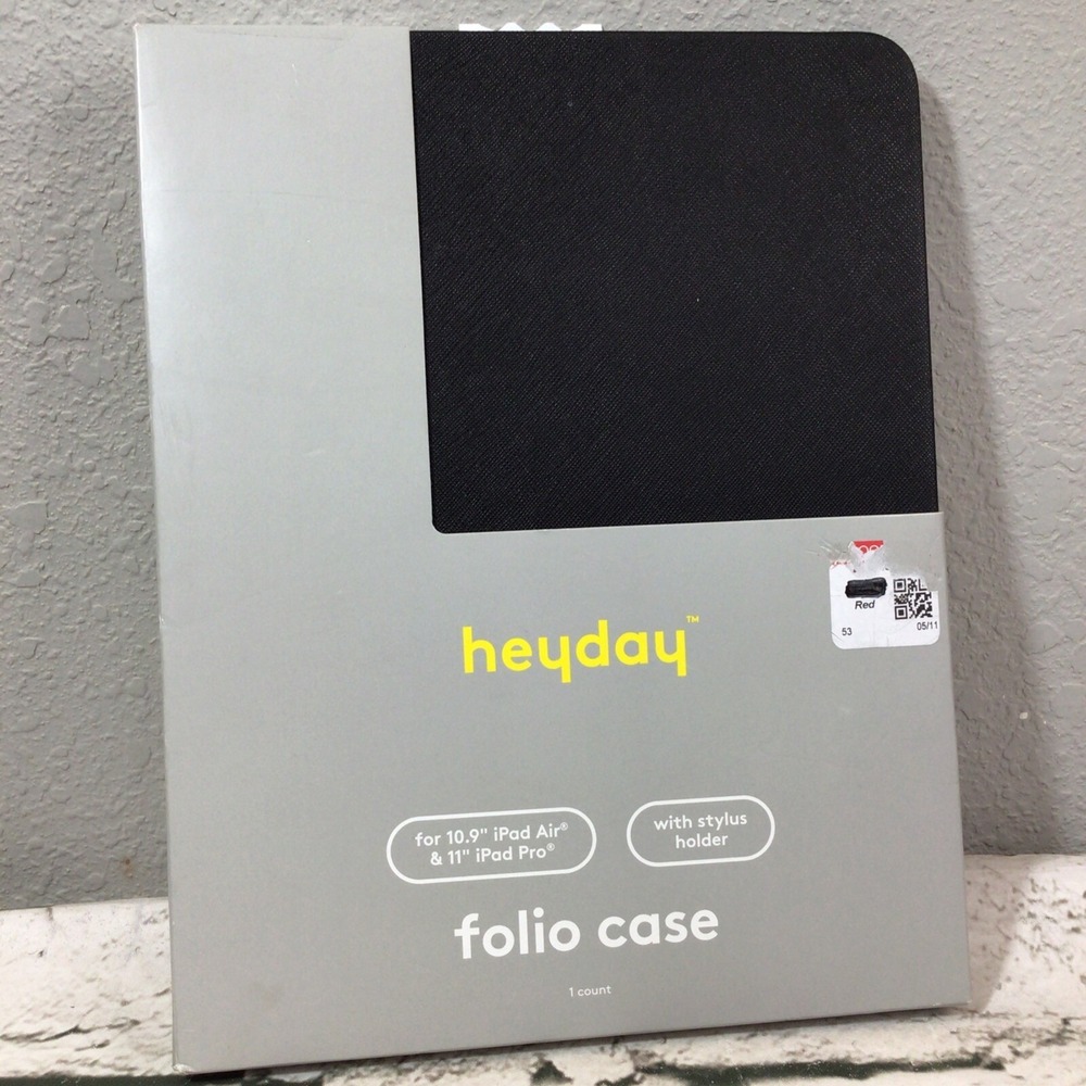 Heyday Folio Case fits Apple 10.9" iPad‎ Air/11" iPad Pro - Black